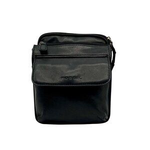 Fossil Black Padded Leather Crossbody Bag